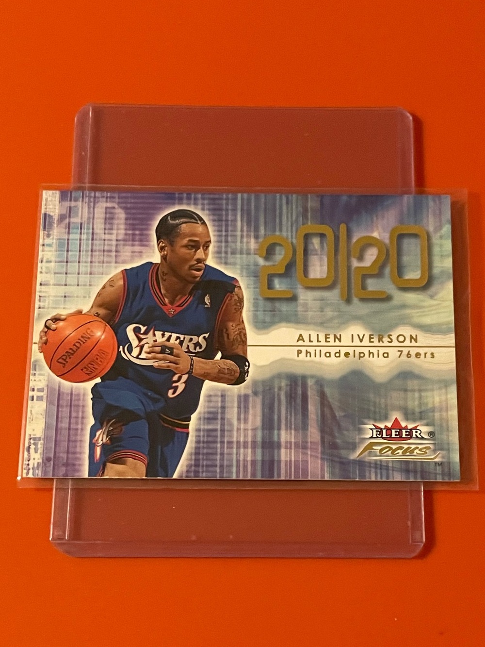 Allen Iverson #218 2000-01 Fleer Focus Basketball Trading Card